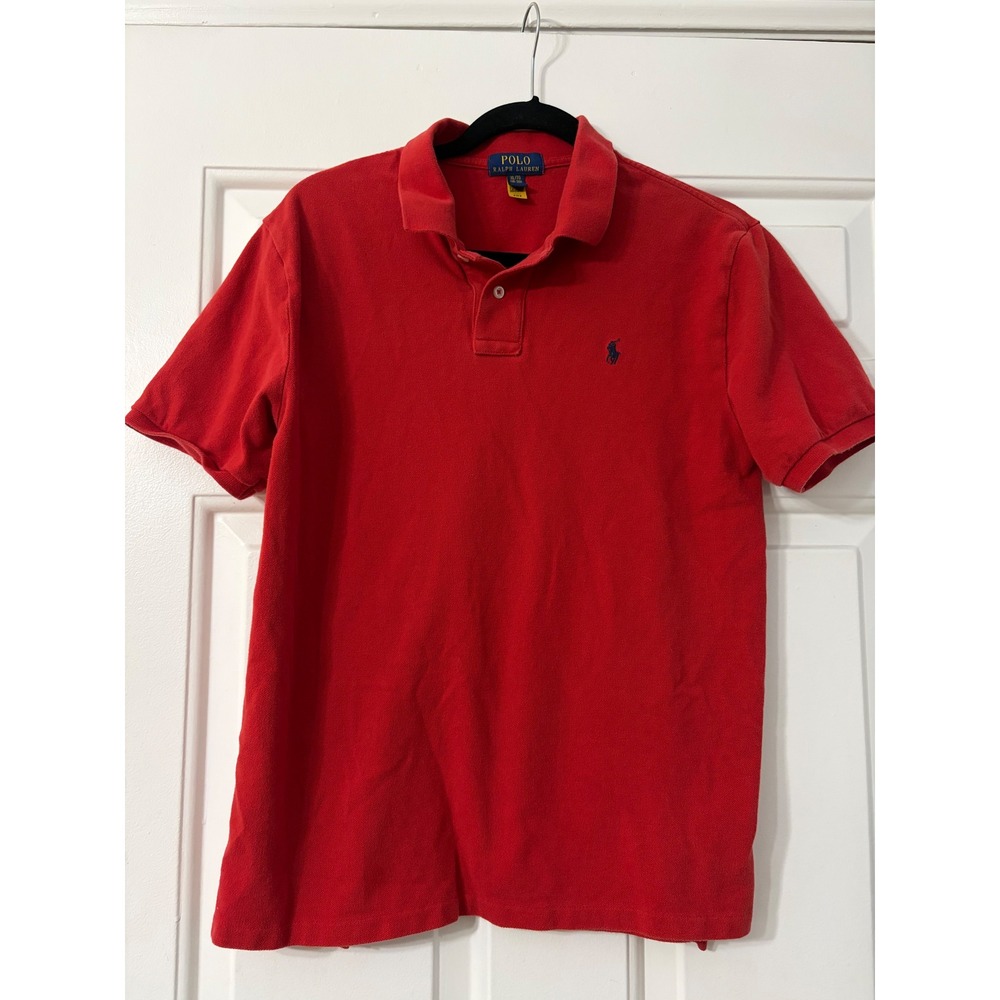 Polo Ralph Lauren | Short Sleeve Pique Polo Shirt | XL (18-20) || Red|